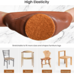 Silicone Anti Slip Chair Leg Cover 4 Pcs