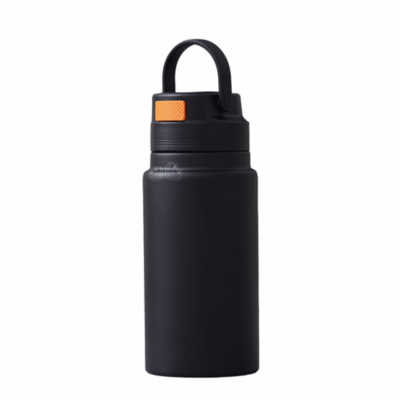 750 ML Stainless Steel Water Bottle for Gym and Sports - Black Sipper (Pack of 1, Aluminum)
